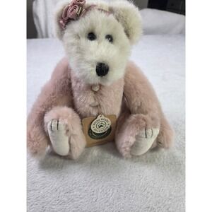 Retired Boyds Bears Guinevere Plush Jointed Pink Bear Archive Collection 1996